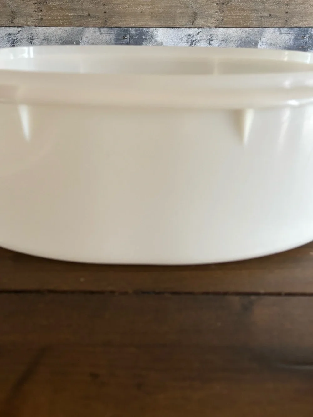 Vintage TUPPERWARE Roast Flavor Saver Ham Turkey Container 487-1 W/Lid 2 Pieces